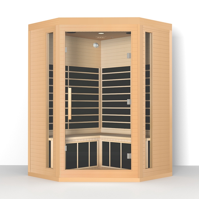 Modern Design Sauna Bath Wooden Room Far Infrared Infrared Sauna Room With Color Physiotherapy Light