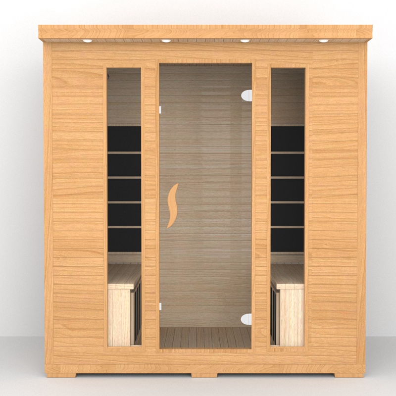 Traditional Luxury Solid Wood Indoor Small Home Far Infrared Sauna Room